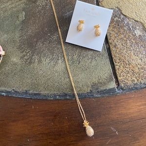 Kate spade gold pineapple set